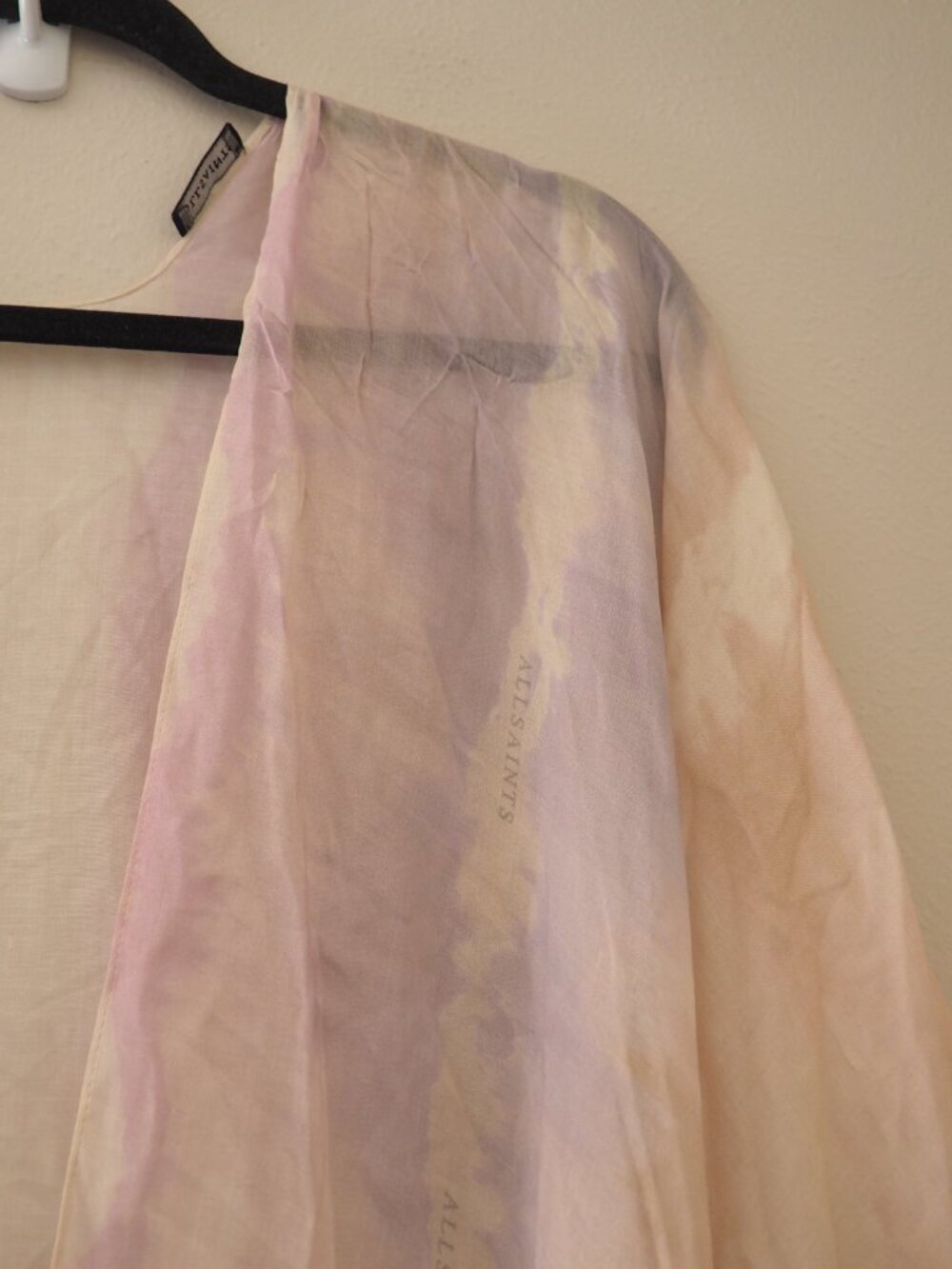 ALLSAINTS Ruana Tie Dye Cover Up in Rainbow - Picture 8 of 12